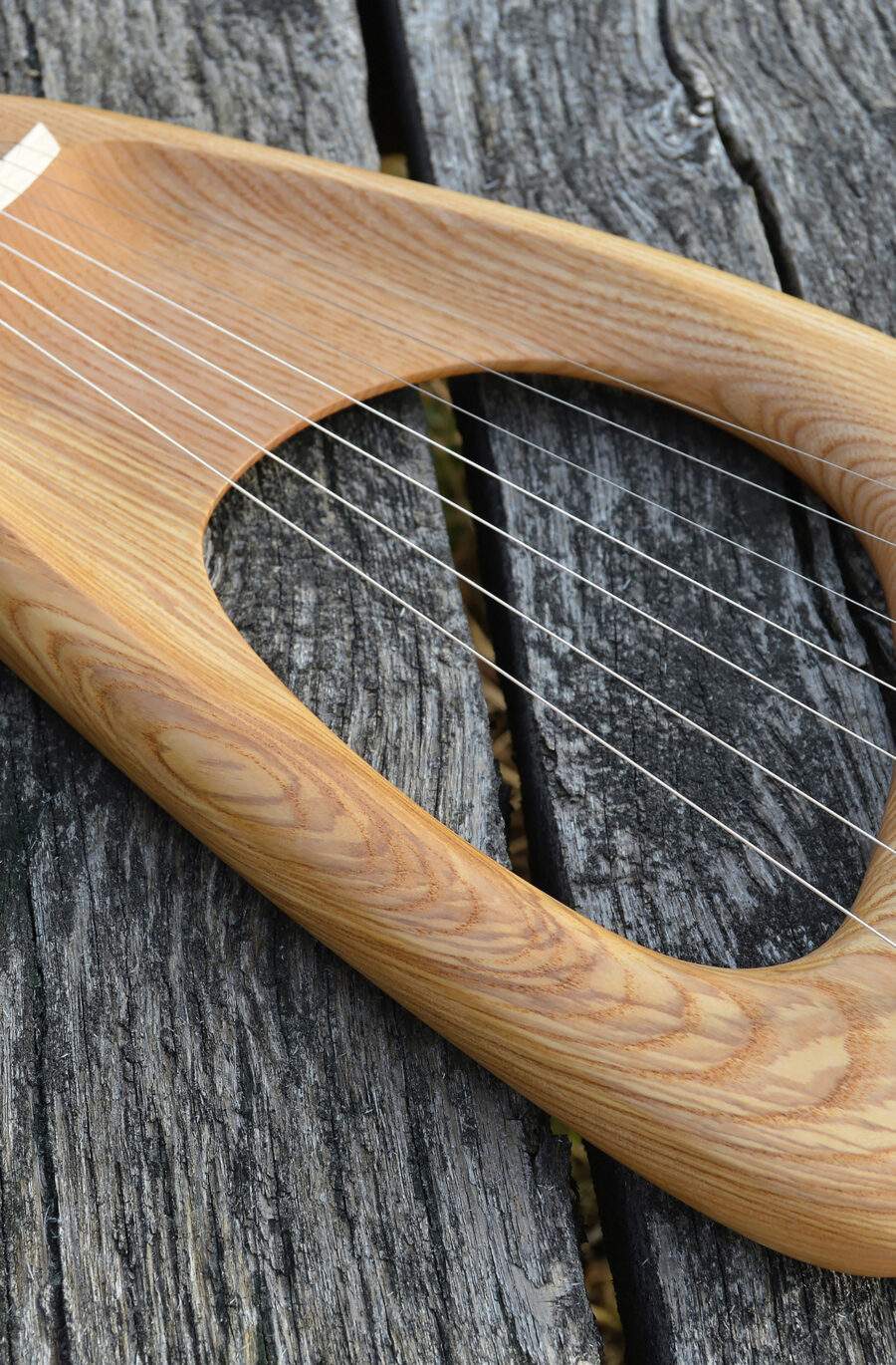 7 String Pentatonic Lyre, Ash Wood