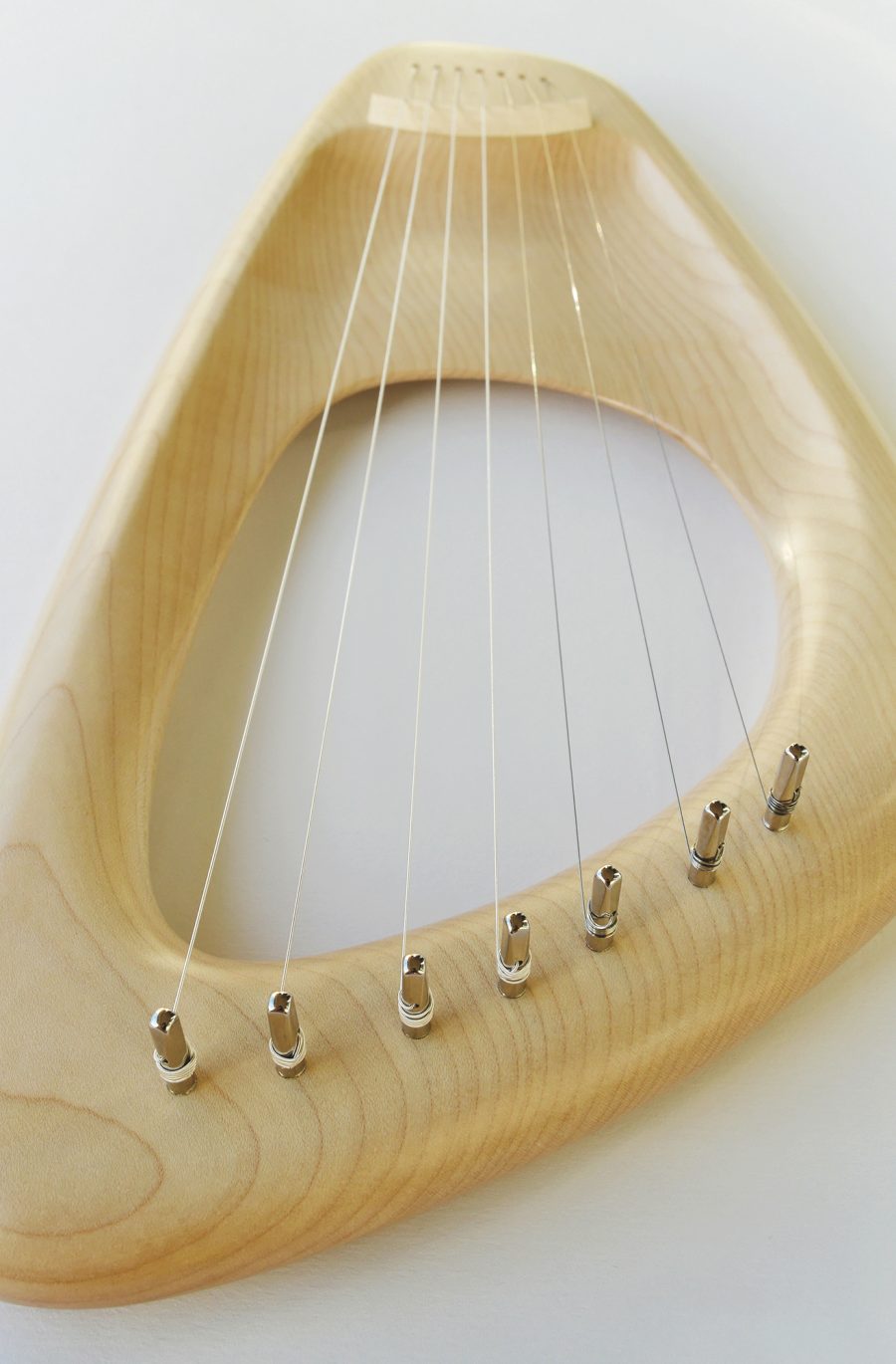 7 String Pentatonic Lyre,  Maple Wood, Handmade