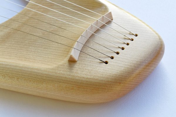 7 String Pentatonic Lyre,  Maple Wood, Handmade - Image 5