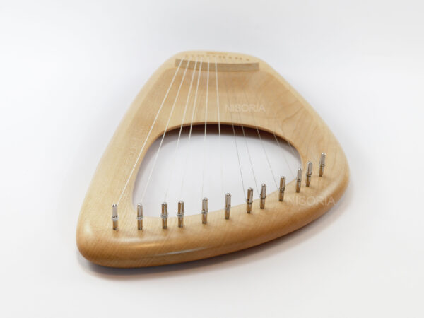 Nisoria 12 string diatonic lyre, maple wood